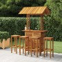 Garden bar furniture set 5 pieces solid acacia wood by , Garden sets - Ref: Foro24-3116009, Price: 522,09 €, Discount: %