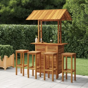 Garden bar furniture set 5 pieces solid acacia wood by , Garden sets - Ref: Foro24-3116009, Price: 521,57 €, Discount: %