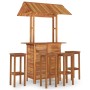 Juego muebles de bar de jardín 5 pzas madera maciza de acacia de , Conjuntos de jardín - Ref: Foro24-3116009, Precio: 521,76 ...