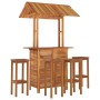 Juego muebles de bar de jardín 5 pzas madera maciza de acacia de , Conjuntos de jardín - Ref: Foro24-3116009, Precio: 521,57 ...