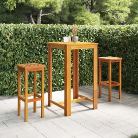 3-piece solid acacia wood garden bar furniture set by , Garden sets - Ref: Foro24-3116014, Price: 236,19 €, Discount: %