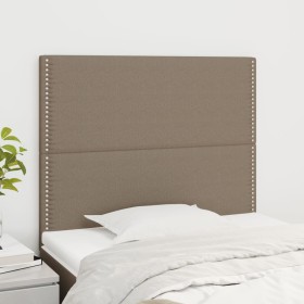 Cabeceros 2 unidades tela gris taupe 80x5x78/88 cm de , Cabeceros y pies de cama - Ref: Foro24-3116170, Precio: 65,99 €, Desc...