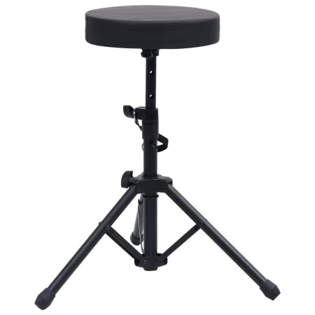 Black Round Adjustable Drum Stool by vidaXL, Benches and stools - Ref: Foro24-70092, Price: 41,54 €, Discount: %