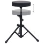 Black Round Adjustable Drum Stool by vidaXL, Benches and stools - Ref: Foro24-70092, Price: 41,54 €, Discount: %