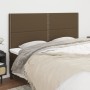 Headboards 4 units of dark brown fabric 80x5x78/88 cm by , Headboards and footboards - Ref: Foro24-3116201, Price: 98,57 €, D...