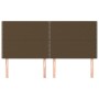 Headboards 4 units of dark brown fabric 80x5x78/88 cm by , Headboards and footboards - Ref: Foro24-3116201, Price: 98,57 €, D...