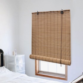 Brown bamboo roller blind 80x220 cm by vidaXL, Blinds and blinds - Ref: Foro24-245813, Price: 25,76 €, Discount: %