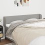 Light gray fabric headboard 163x23x78/88 cm by , Headboards and footboards - Ref: Foro24-3117010, Price: 63,40 €, Discount: %