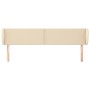 Cabecero de tela color crema 203x23x78/88 cm de , Cabeceros y pies de cama - Ref: Foro24-3117031, Precio: 70,85 €, Descuento: %