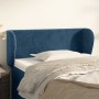 Dark blue velvet headboard 103x23x78/88 cm by , Headboards and footboards - Ref: Foro24-3117050, Price: 61,99 €, Discount: %