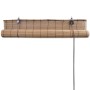 Brown bamboo roller blind 80x220 cm by vidaXL, Blinds and blinds - Ref: Foro24-245813, Price: 23,67 €, Discount: %