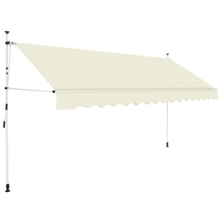 Manuell betriebene einziehbare Markise 400 cm creme von vidaXL, Markisen - Ref: Foro24-143698, Preis: 107,15 €, Rabatt: %