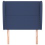 Headboard with blue fabric ears 93x23x118/128 cm by , Headboards and footboards - Ref: Foro24-3117804, Price: 71,44 €, Discou...