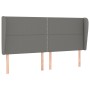 Headboard with dark gray fabric ears 183x23x118/128 cm by , Headboards and footboards - Ref: Foro24-3117831, Price: 121,08 €,...