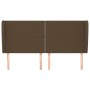 Headboard with dark brown fabric ears 163x23x118/128 cm by , Headboards and footboards - Ref: Foro24-3117825, Price: 113,67 €...