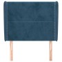 Headboard with dark blue velvet ears 83x23x118/128 cm by , Headboards and footboards - Ref: Foro24-3117850, Price: 82,36 €, D...