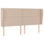 Headboard with ears cappuccino synthetic leather 163x23x118/128 cm by , Headboards and footboards - Ref: Foro24-3117917, Pric...