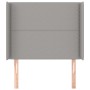 Headboard with light gray fabric ears 93x16x118/128 cm by , Headboards and footboards - Ref: Foro24-3119422, Price: 77,69 €, ...