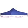 Techo de carpa para celebraciones 3x3 m azul de vidaXL, Cubiertas para carpas y cenadores - Ref: Foro24-44984, Precio: 38,45 ...