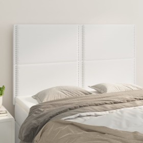 Headboards 4 units white synthetic leather 72x5x78/88 cm by , Headboards and footboards - Ref: Foro24-3116283, Price: 101,99 ...