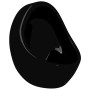 Wall-mounted urinal with black ceramic flush valve by vidaXL, Urinals - Ref: Foro24-143992, Price: 99,81 €, Discount: %