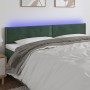 Cabecero con LED de terciopelo gris oscuro 160x5x78/88 cm de , Cabeceros y pies de cama - Ref: Foro24-3121529, Precio: 66,09 ...