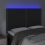 Kopfteil aus schwarzem Samt mit LED-Leuchten, 144 x 5 x 118/128 cm von , Kopf- und Fußteile - Ref: Foro24-3122334, Preis: 107...