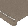 Cabecero con luces LED tela gris taupe 100x5x118/128 cm de , Cabeceros y pies de cama - Ref: Foro24-3122278, Precio: 66,25 €,...