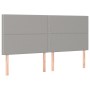 Headboard with LED lights light gray fabric 160x5x118/128 cm by , Headboards and footboards - Ref: Foro24-3122290, Price: 108...