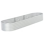 Arriate de acero galvanizado plateado 320x80x44 cm de vidaXL, Maceteros y jardineras - Ref: Foro24-45517, Precio: 171,20 €, D...