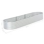 Arriate de acero galvanizado plateado 320x80x44 cm de vidaXL, Maceteros y jardineras - Ref: Foro24-45517, Precio: 171,20 €, D...