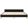 Estructura de cama con cabecero de tela negro 180x200 cm de , Camas y somieres - Ref: Foro24-3124994, Precio: 225,08 €, Descu...