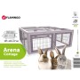 FLAMINGO Conejera Arena Cottage gris 107x116x47 cm de FLAMINGO, Jaulas y habitáculos para animales pequeños - Ref: Foro24-439...