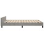 Estructura de cama con cabecero terciopelo gris claro 140x190cm de , Camas y somieres - Ref: Foro24-3125696, Precio: 214,86 €...