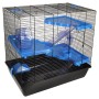 FLAMINGO Hamster cage Jaro 4 58x38x55 cm black and blue by FLAMINGO, Cages and habitats for small animals - Ref: Foro24-43968...