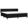 Box spring bed with black fabric mattress 200x200 cm by , Beds and slatted bases - Ref: Foro24-3126191, Price: 552,99 €, Disc...