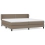 Boxspringbett mit taupegrauer Stoffmatratze 200x200 cm von , Betten und Lattenroste - Ref: Foro24-3126193, Preis: 627,83 €, R...