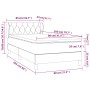 Box spring bed with cream fabric mattress 80x200 cm by , Beds and slatted bases - Ref: Foro24-3126442, Price: 269,23 €, Disco...