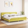 Box spring bed with green fabric mattress 200x200 cm by , Beds and slatted bases - Ref: Foro24-3126676, Price: 587,99 €, Disc...