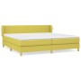 Cama box spring con colchón tela verde 200x200 cm de , Camas y somieres - Ref: Foro24-3126676, Precio: 587,85 €, Descuento: %