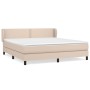 Cama box spring con colchón cuero sintético capuchino 180x200cm de , Camas y somieres - Ref: Foro24-3127270, Precio: 579,30 €...