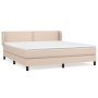 Cama box spring con colchón cuero sintético capuchino 160x200cm de , Camas y somieres - Ref: Foro24-3127264, Precio: 518,21 €...