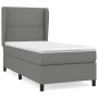 Box spring bed with dark gray fabric mattress 90x190 cm by , Beds and slatted bases - Ref: Foro24-3127846, Price: 362,59 €, D...