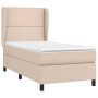 Cama box spring con colchón cuero sintético capuchino 80x200 cm de , Camas y somieres - Ref: Foro24-3128942, Precio: 351,20 €...