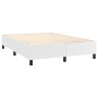 Cama box spring con colchón cuero sintético blanco 140x190 cm de , Camas y somieres - Ref: Foro24-3128968, Precio: 558,55 €, ...