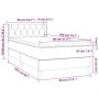 Box spring bed with cream fabric mattress 80x200 cm by , Beds and slatted bases - Ref: Foro24-3129910, Price: 278,99 €, Disco...