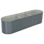 Gray galvanized steel flower bed 320x80x81 cm by vidaXL, Pots and planters - Ref: Foro24-45522, Price: 192,17 €, Discount: %