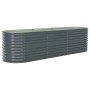 Gray galvanized steel flower bed 320x80x81 cm by vidaXL, Pots and planters - Ref: Foro24-45522, Price: 192,17 €, Discount: %