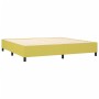 Cama box spring con colchón tela verde 200x200 cm de , Camas y somieres - Ref: Foro24-3131624, Precio: 633,19 €, Descuento: %