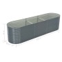 Gray galvanized steel flower bed 320x80x81 cm by vidaXL, Pots and planters - Ref: Foro24-45522, Price: 192,17 €, Discount: %